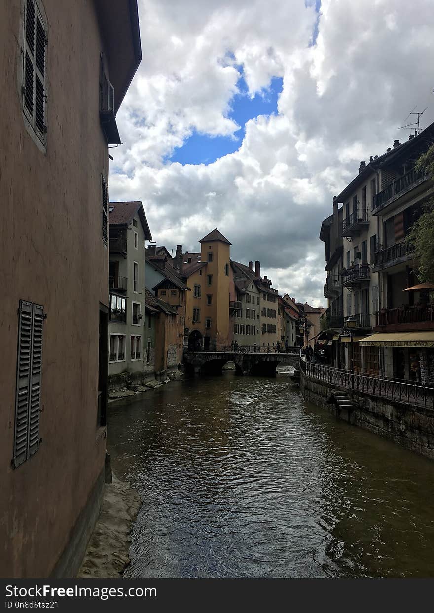 Waterway, Body Of Water, Town, Canal