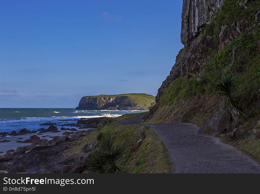 Coast, Cliff, Headland, Sea