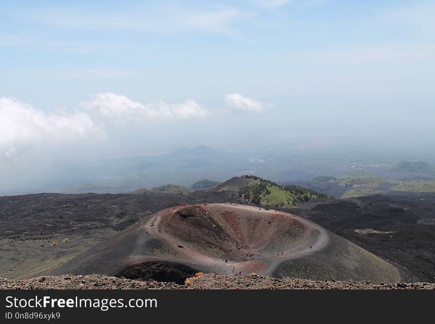 Highland, Sky, Volcanic Landform, Ridge