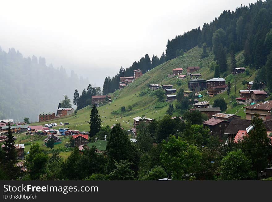 Mountainous Landforms, Mountain Village, Mountain Range, Mountain