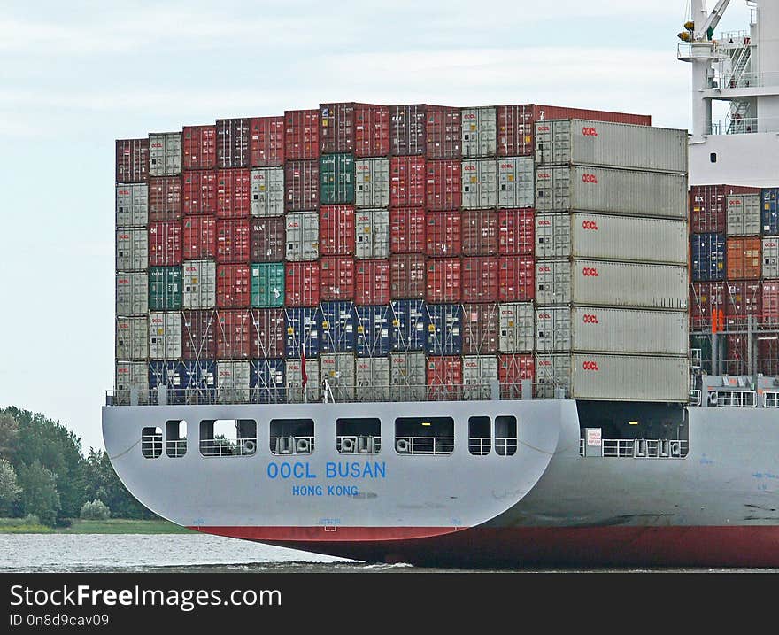 Container Ship, Water Transportation, Shipping Container, Ship