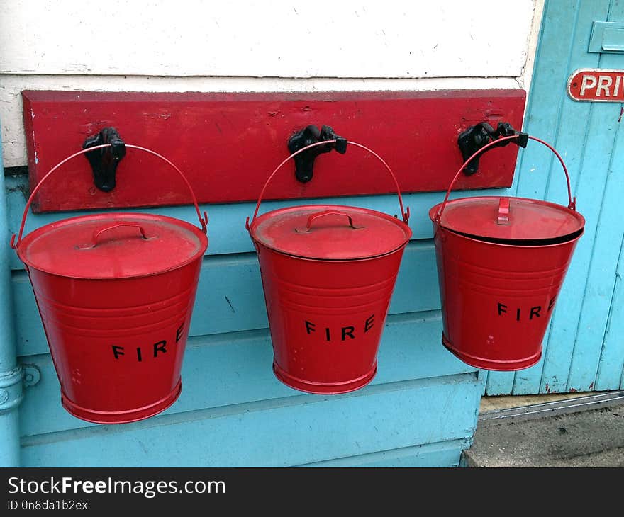 Red, Waste Containment, Waste Container, Plastic