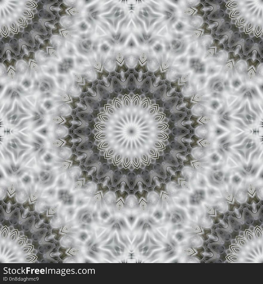 Pattern, Flower, Design, Black And White