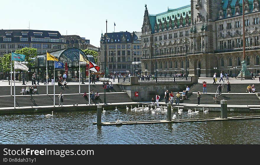 Water, Waterway, City, Reflection