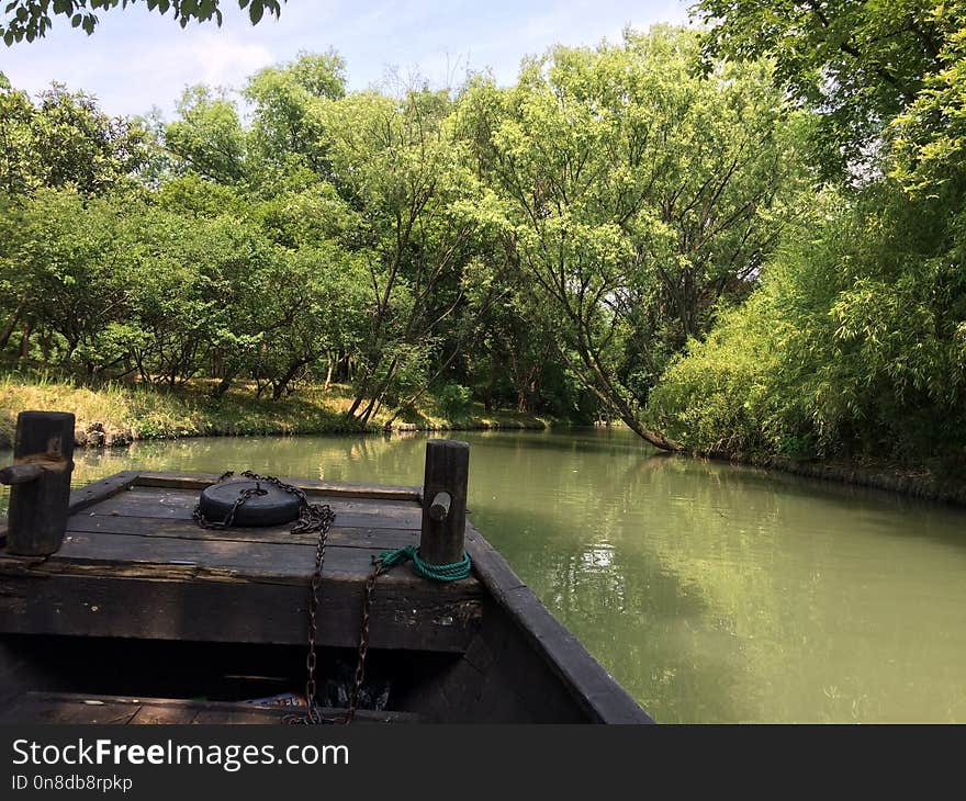 Waterway, Water, Nature, Reflection