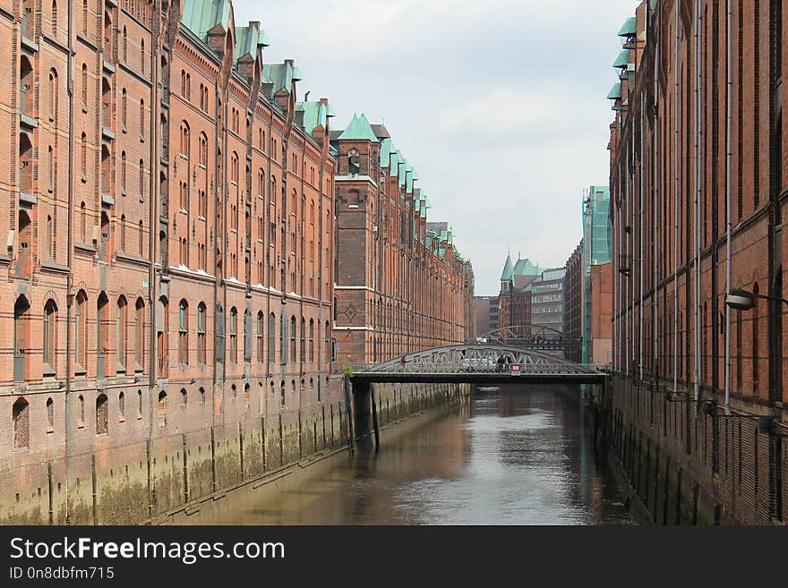 Waterway, Water, Canal, Town