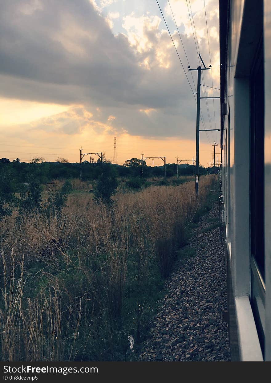 Sky, Cloud, Track, Road