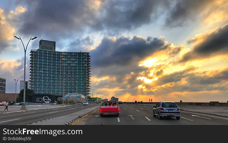 Sky, Road, Cloud, Infrastructure