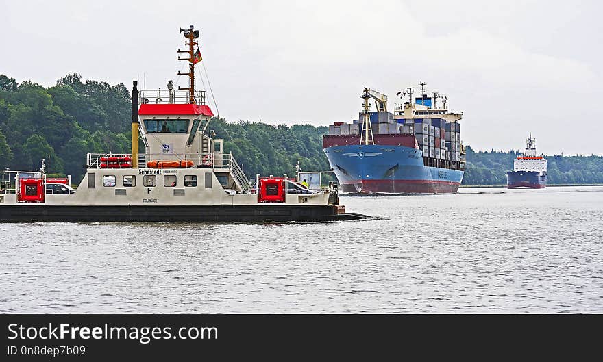 Water Transportation, Waterway, Ship, Tugboat