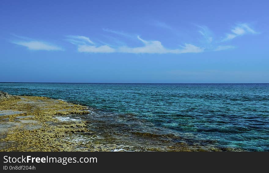 Sea, Sky, Horizon, Shore