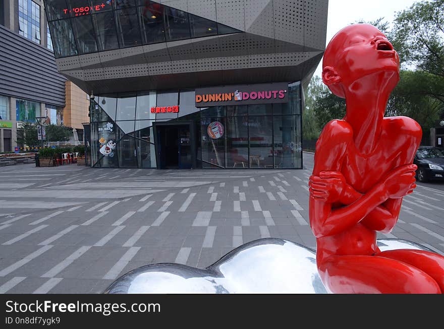 Red, Car, Street, Vehicle