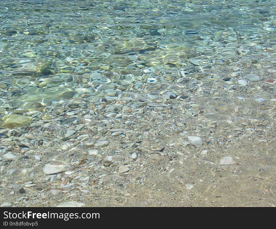 Water, Shore, Sea, Pebble