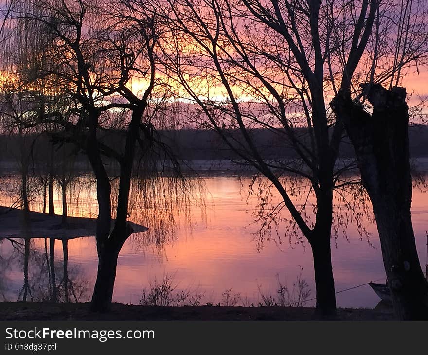 Reflection, Nature, Water, Sky