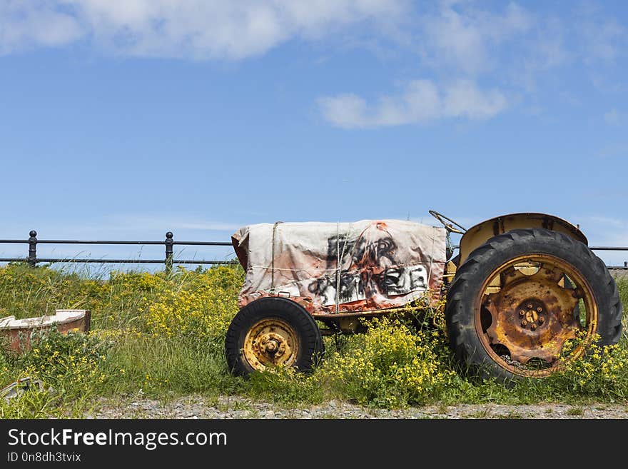 Field, Tractor, Agricultural Machinery, Vehicle