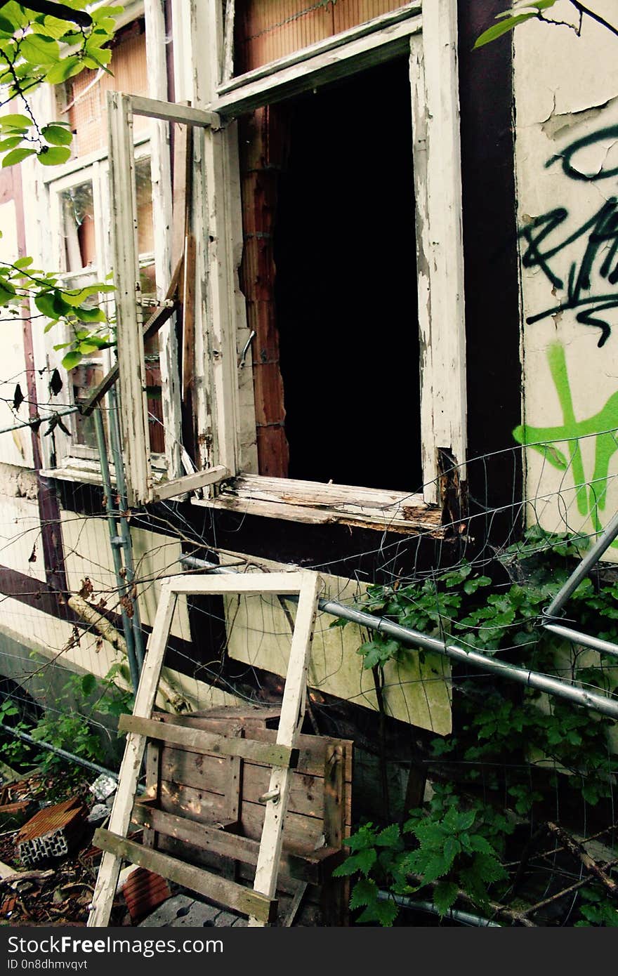 Window, Facade, House, Wood