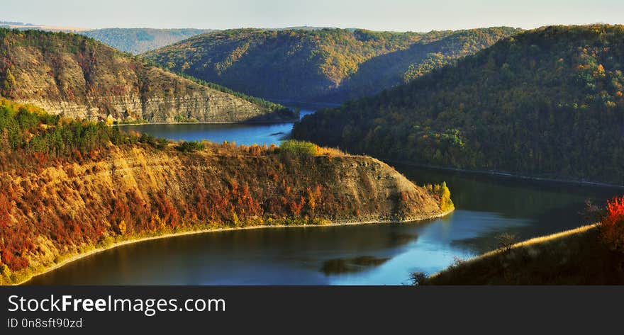 Picturesque canyon of the Dniester River