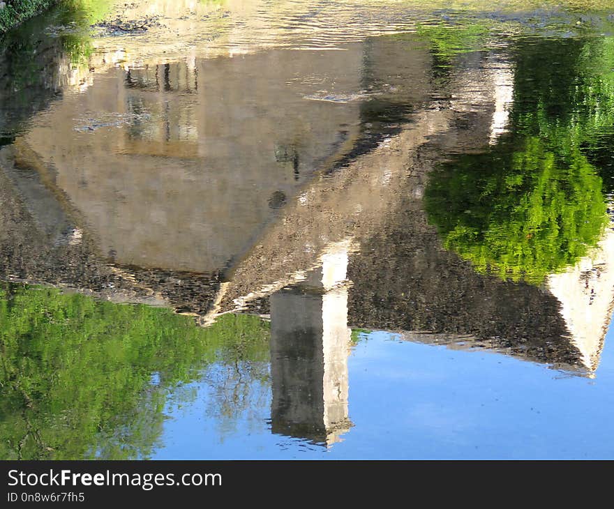 Reflection, Water, Waterway, Water Resources