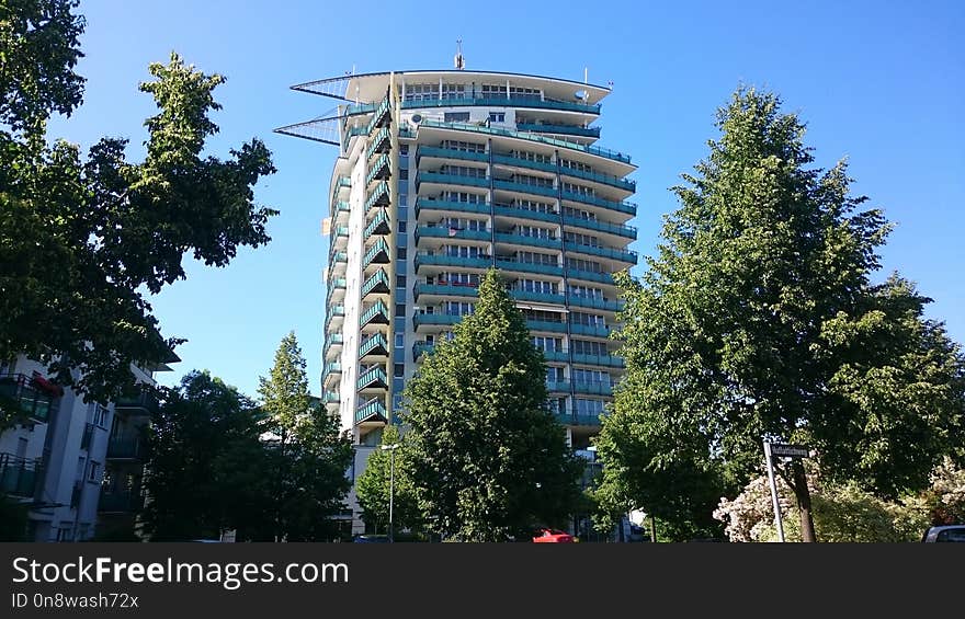 Tower Block, Building, Tower, Tree