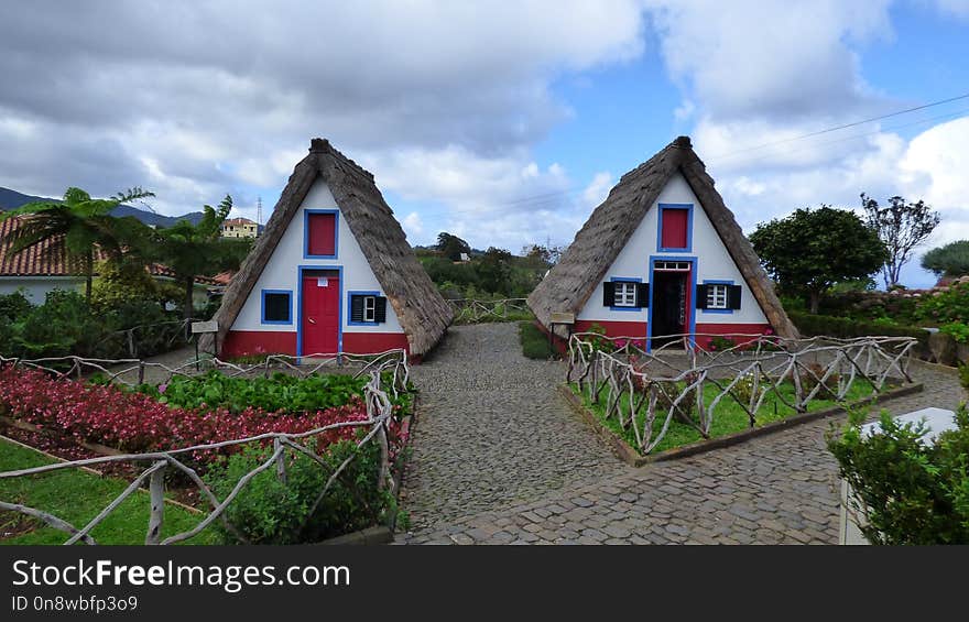 Cottage, Sky, House, Real Estate