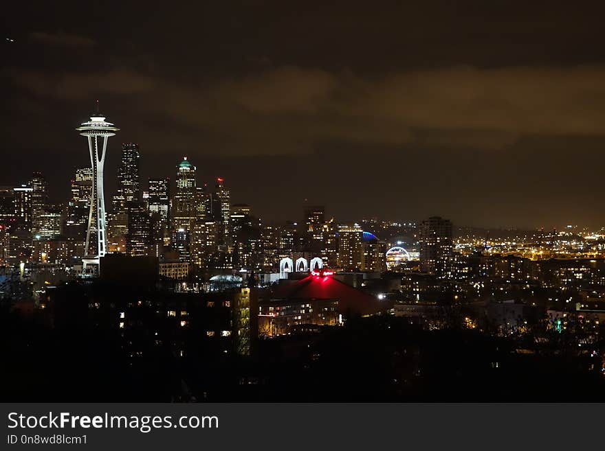 Cityscape, City, Skyline, Night