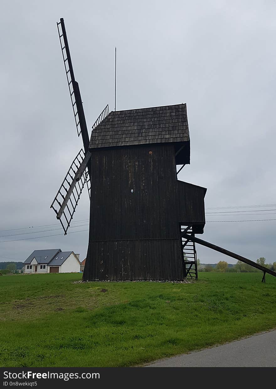 Windmill, Mill, Building, Sky