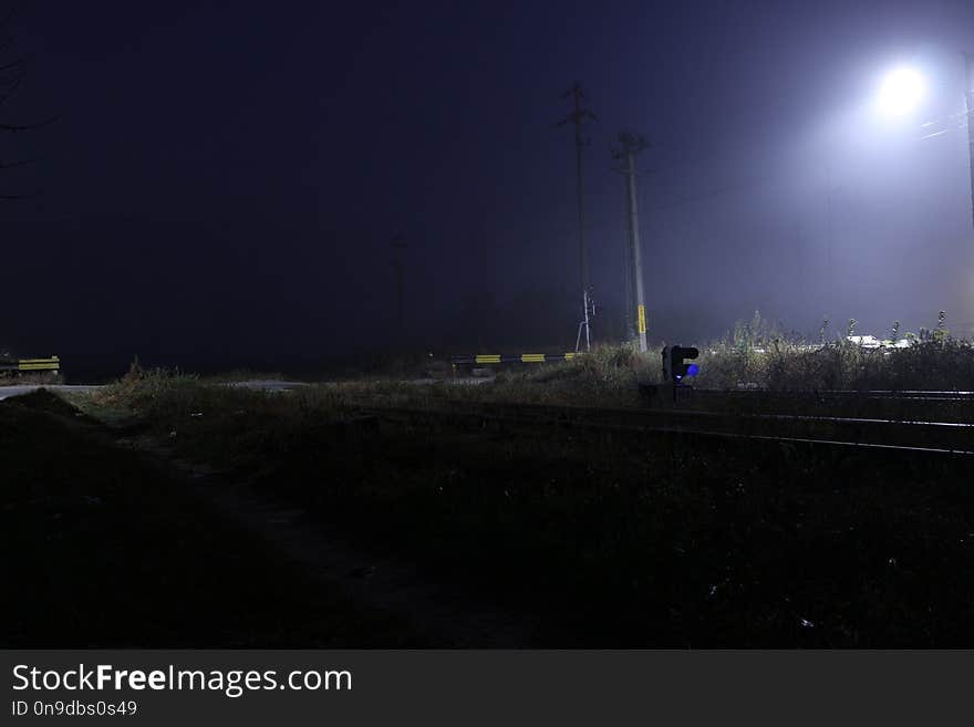 Railway Landscape From Romania