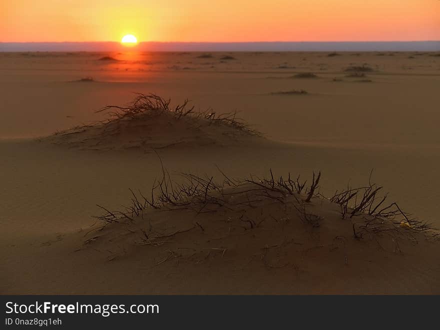 Sahara desert beautiful landscape nearby Dakhla oasis in Egypt at sunset. Africa. Sahara desert beautiful landscape nearby Dakhla oasis in Egypt at sunset. Africa