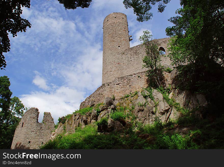 Sky, Ruins, Castle, Historic Site