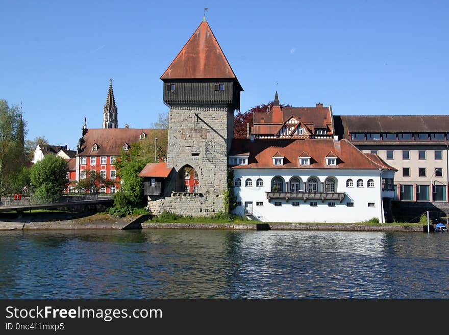 Waterway, Water Castle, Town, River