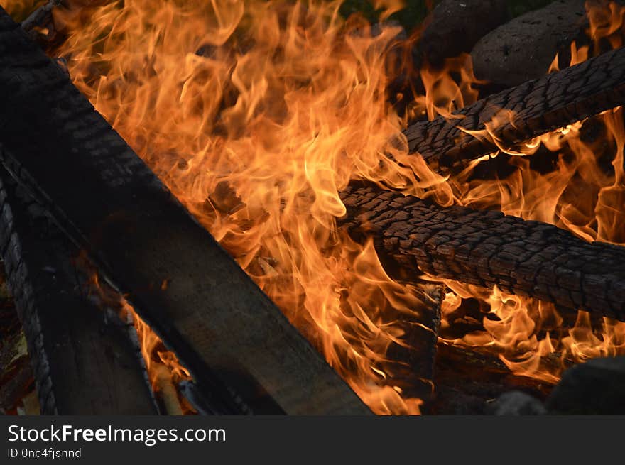 Flame, Fire, Geological Phenomenon, Heat