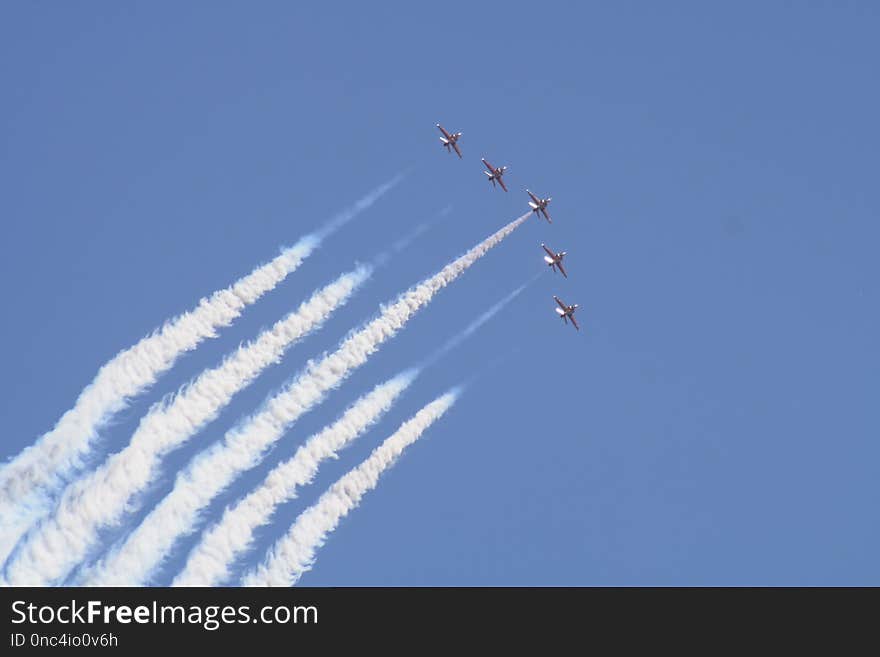 Sky, Air Show, Aviation, Aerobatics