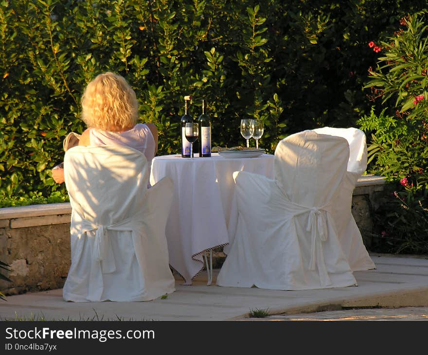 White, Ceremony, Dress, Furniture