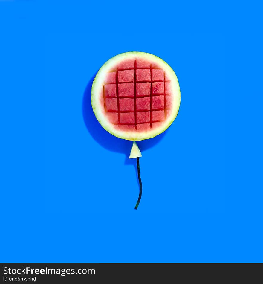 Watermelon in form of balloon