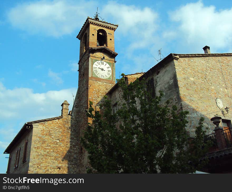 Sky, Building, Wall, Town