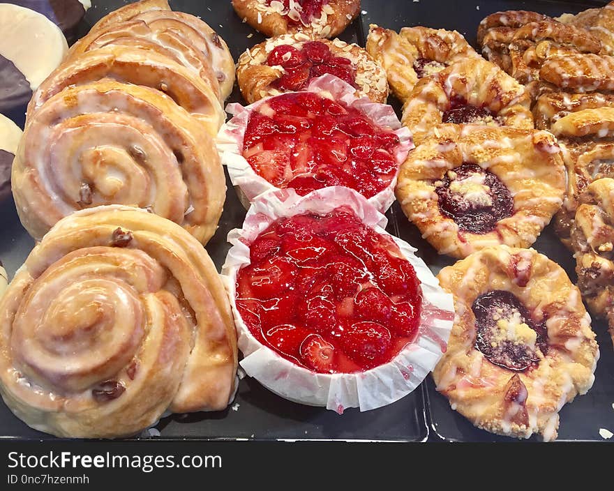 Baked Goods, Food, Danish Pastry, Dessert