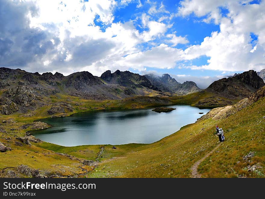 Highland, Nature, Sky, Tarn