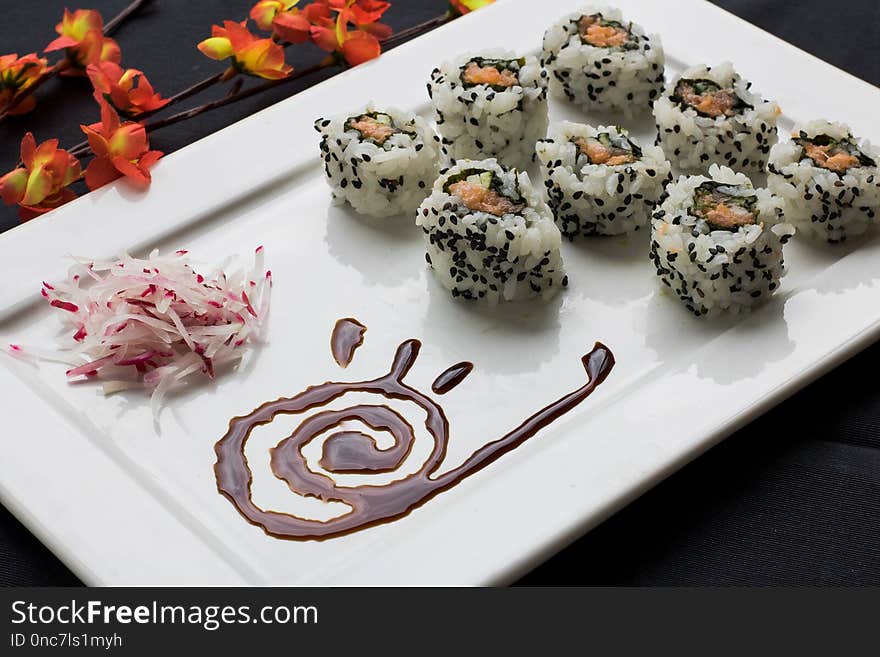 Cuisine, Sushi, Food, Dish