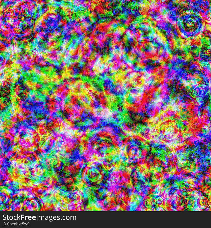 Psychedelic Art, Pattern, Textile, Art