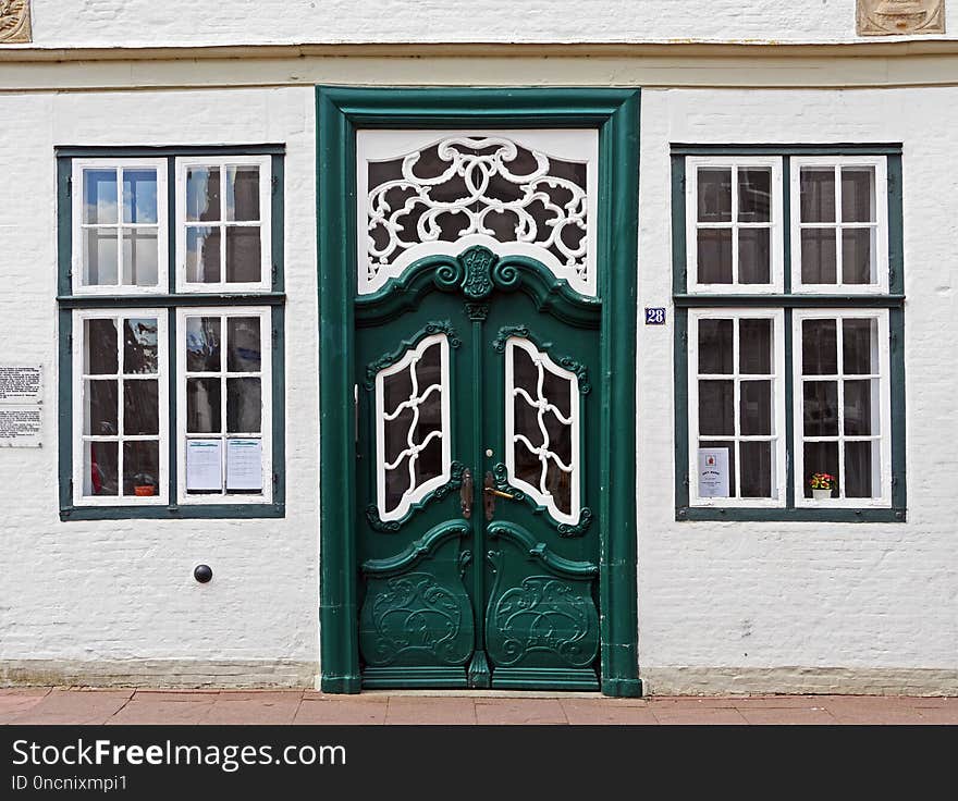 Door, Window, House, Facade