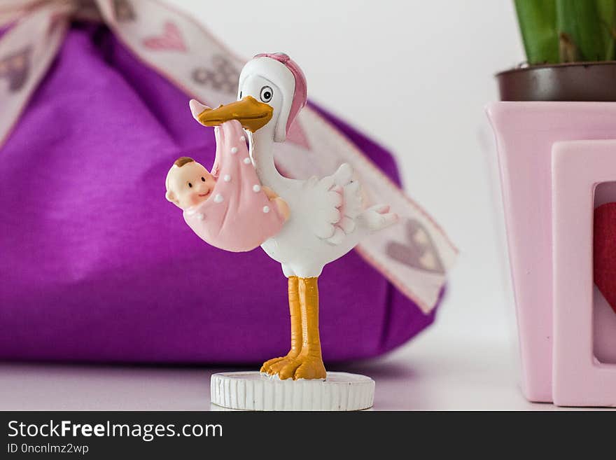 Purple, Figurine, Toy, Water Bird