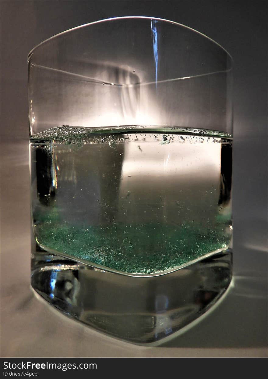 Water, Glass, Reflection, Liquid