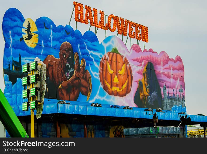 Amusement Park, Landmark, Fair, Advertising