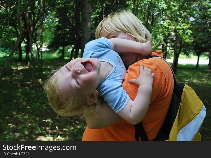 Fun, Grass, Child, Emotion