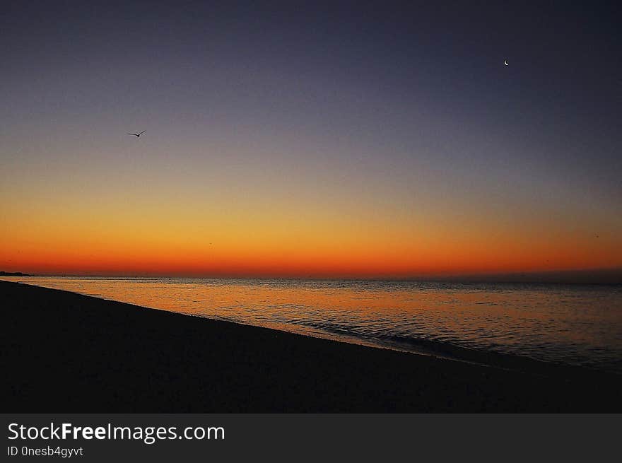 Horizon, Sky, Sea, Sunrise