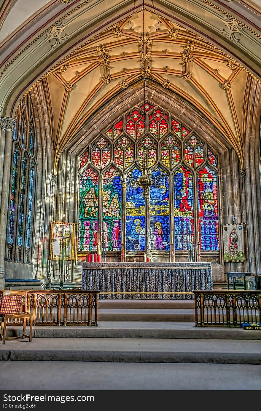 Stained Glass, Landmark, Glass, Chapel