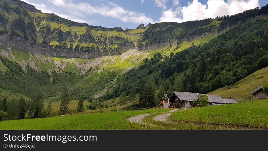 Mountainous Landforms, Highland, Nature, Valley