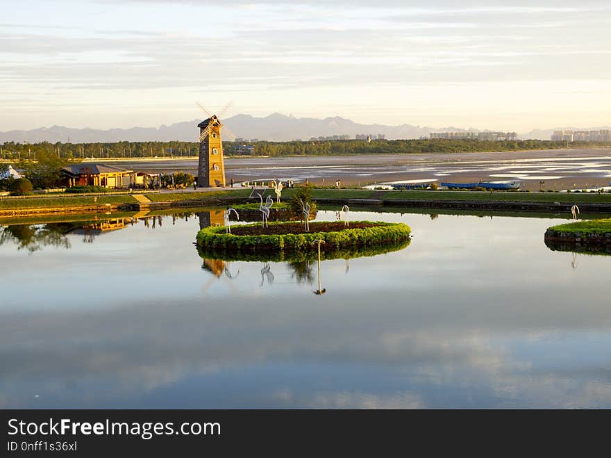 Reflection, Water, Waterway, Wetland