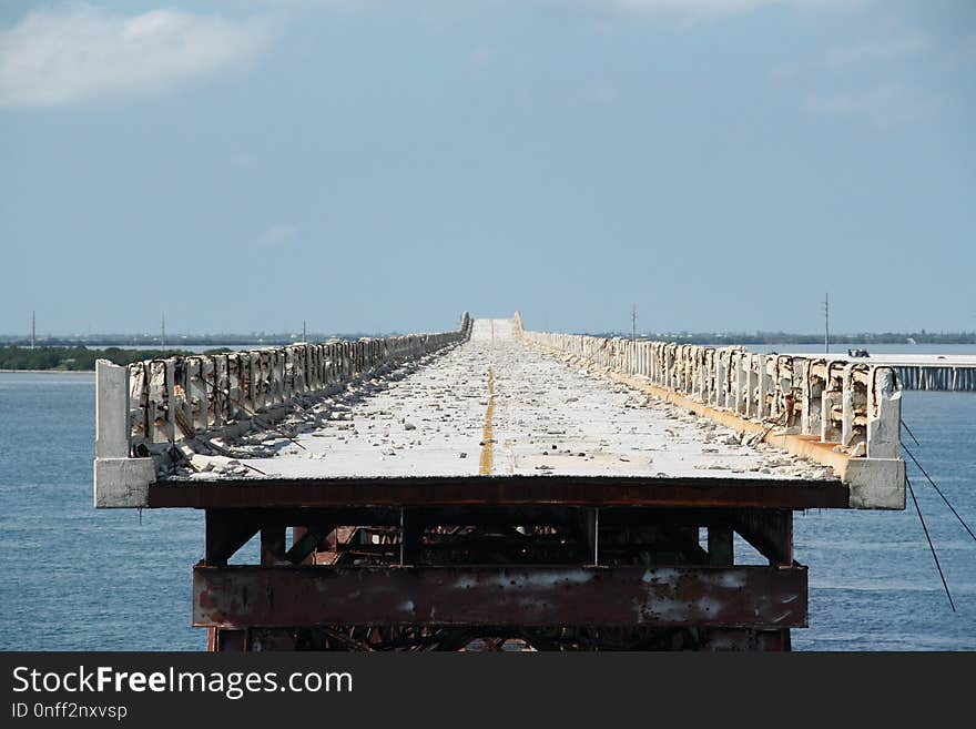 Pier, Bridge, Fixed Link, Sky