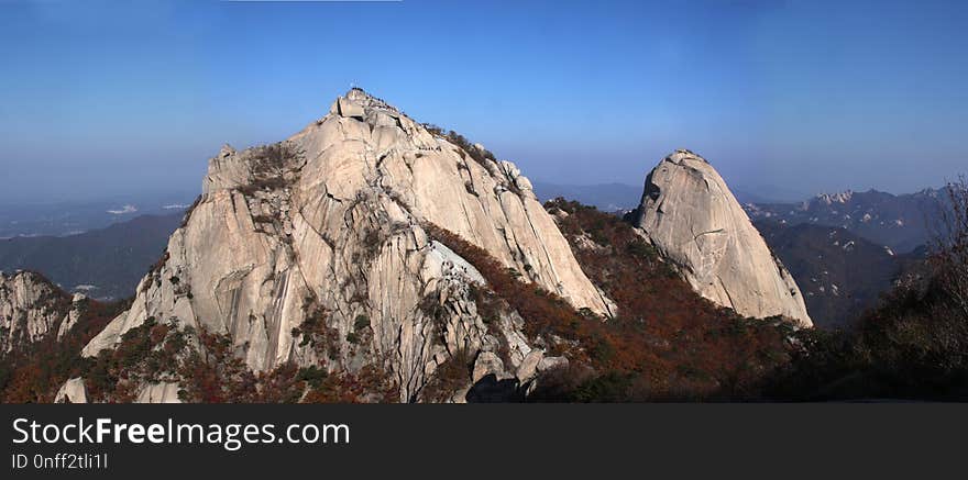 Mountainous Landforms, Mountain, Sky, Mountain Range