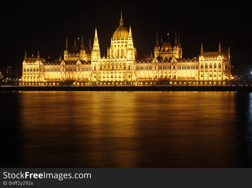 Landmark, Reflection, Night, Tourist Attraction